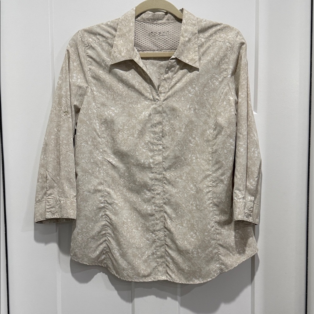 Royal Robbins Cream floral Shirt